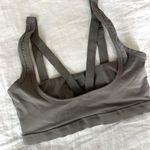 MGY Studio Strappy Corset Style Sports Bra Gray Size S Photo 0