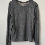 Lululemon 10 Rush Hour Gray and Black Herringbone Long Sleeve Top Photo 1