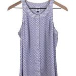 CAbi  Priscilla Top #5905 Women's Size Small White Purple Floral Print Business Photo 0