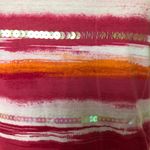 White Stag  Womens T.Shirt Size Small 4-6 Sequined Front Side Tie New Photo 1