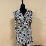 ASTR  Floral Ruched Waist Minidress Olive Floral S Photo 7