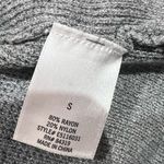 Alya Long Gray Cardigan Sweater Small Photo 3