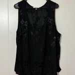 Spencer Alexis Vintage Y2K Black floral goth grunge top size Womens Size 3X Photo 1