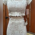 Macy's This stunning 2-piece floral lace dress in size Xsmall Photo 4