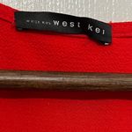 West Kei  Women’s Red V-Neck Sleeveless Flowy Top Size XS Photo 2