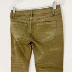 Free People Green Floral Patch Knees Jeans Size 2 Photo 5