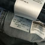 Levi's Womens Jeans 711 Skinny Dark Wash Ankle Crop Raw Hem Stretch Size 27 Photo 4