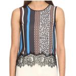 Clover Canyon  Sleeveless Top with Lace Size M. Photo 0