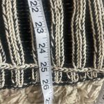 Pure Handknit Artisan‎ Stripe Cotton Cardigan Sweater | Small | Neutral Style Black Photo 11