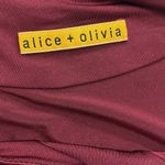 Alice + Olivia Size 4 Red Sleeveless Paperbag Pleated Jersey Mini Dress Photo 1