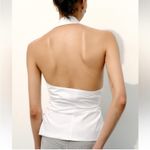 ZARA  gabardine tie halter top with bows Photo 2