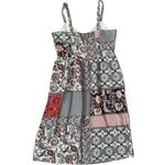 Rachel Zoe ‎ Linen Patchwork Floral Paisley Midi Dress Pockets Multicolor Size 10 Photo 5