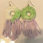 Crochet Boho Fringe Earrings (Handmade) Photo 0