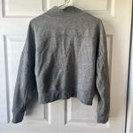 Fabletics  Grey Crop 1/2 Zip Athletic Sweater Pullover Size Medium Photo 2