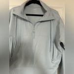 Old Navy  Women's Light Blue Quarter-Zip Sweatshirt Photo 2