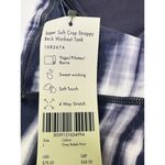 Sweaty Betty  Super‎ Soft Strappy Crop Workout Tank Woman's Size L Grey White NWT Photo 5