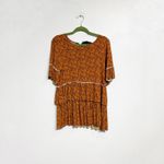 Matilda Jane  Orange Floral Give Thanks Tiered Tunic Sz S Photo 1