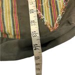 Green floral boho fabric bag Photo 5