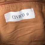 CIVICO 9 Cognac Brown Genuine Leather Cross Photo 8