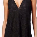 Rachel Rachel Roy black eyelash lace and jersey top. NWOT Photo 0