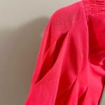 Farm Rio NWOT  Pleated Linen Blend Pink Shorts Size XL Elastic Stretch Pockets Photo 5