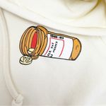 Teddy Fresh  Rx Hoodie Sweatshirt Oversized Creamy White Photo 7