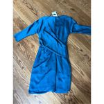 CARVEN NWT Turquoise Party Cocktail Drape Dress Totokaelo FR 38 US 6 Blue Photo 1
