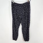 Joyspun Pajama Bottoms Set of 2 Black Star PJ Pants Gray Floral PJ Shorts Large Photo 3