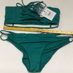 O'Neill New. O’Neill teal bandeau bikini set. S-top/L-bottom. Retails $119 Photo 12