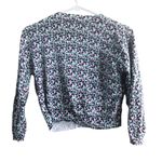 Wet Seal  Large Purple White Floral Sweater Photo 2
