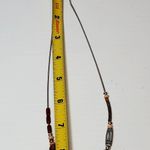 Avon Southwest Aztec Tribal Beaded Rust Brown Necklace 12" Broken Photo 5