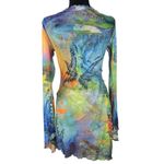 Jaded London  Retro Sheer 90s Butterfly Cut Out Dress Size 12 Photo 10