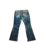Silver Jeans Silver Western Detail pocket Bootcut Twisted Y2K Womens 20x33 Blue Denim Jeans Photo 2