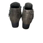 Sonoma Goods for Life Buckle Side Zip Ankle Boots Faux Suede Olive Brown 6 Green Photo 1