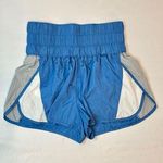 Free People NWOT  Movement The Way Home Colorblock Shorts - Royal Blue/Silver - S Photo 1