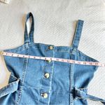 H&M Blue Denim Midi Dress Button Front Belted NEW 10 NEW NWT Photo 5