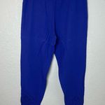 Vintage SURYA Royal Blue Lace Open Shirt & Pull on Pants Set Photo 10