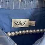Eliza J  Poplin Pinstripe Shirt Dress NWT Nordstrom Size 10 Blue Photo 4