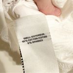 Bagatelle  Collection White Embroidered Feminine Flirty Tee Shirt Cotton Top Photo 3