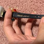 2 Rumours Watch Womens 28mm Gold Tone Crystal Bezel Braided Leather Vintage Black Photo 5