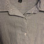 Zac & Rachel 2X NWT Blue White Pinstripe Button Down Photo 2