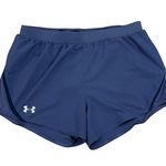 Under Armour  Women's Running Shorts Navy Blue Athletic Workout Gym Medium Photo 0