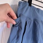 Athleta  Trekkie North Shorts Blue Zipper Pockets Size 12 Photo 7