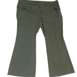 Halara  SculptKnit Green High Waisted Side Flap Pocket Flare Cargo Pants 4X Photo 3