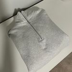Aritzia TNA Half Zip Heather Cloud White Photo 2