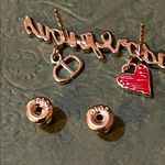 Christian Dior Dior DIORAMOUR JE VOUS ADORE EARRINGS Gold-Finish Metal and Red Lacquer Photo 6