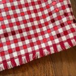 Moschino red/ecru gingham, sequins halter dress, size US 8/IT 42, made in Italy Photo 12