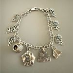 Sterling Silver Southwestern Charm Bracelet 925 Kokopelli & Other Unusual Charms Photo 2