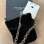 On 34th Necklace NEW Chain Link Two Tone Mixed Metal w/Gift Box 15"+2" extender Gold Photo 0