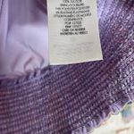 Alice + Olivia  Purple Floral Sheer Blouse Photo 3